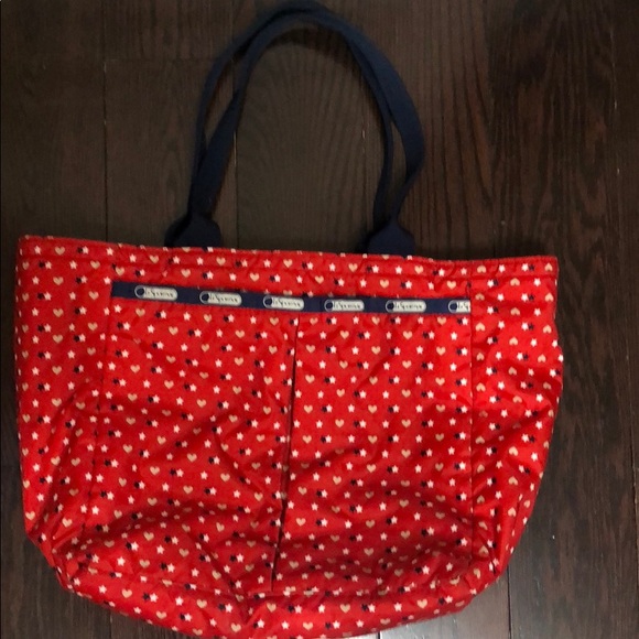 Red Stargazer Everygirl Tote without the pouch - Picture 2 of 5